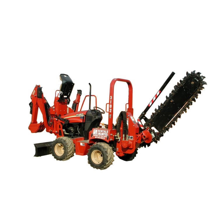 Trencher, Offset W/Bkhoe Rentals Unlimited